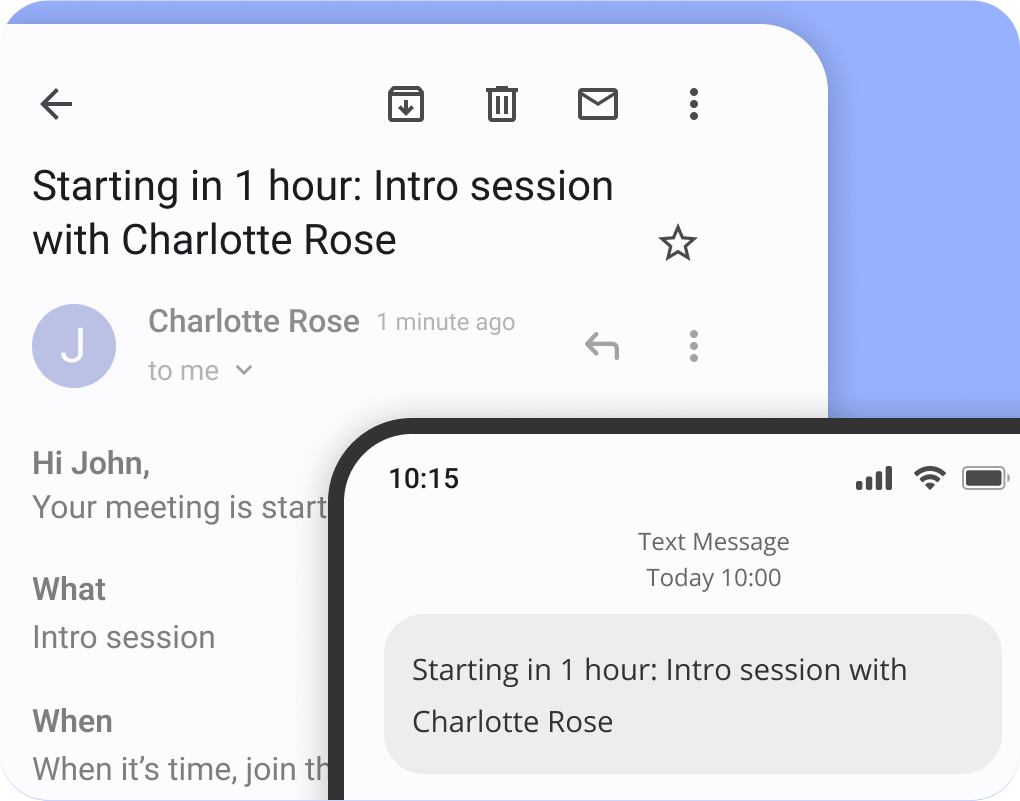 Guest-focused view of automated meeting reminders