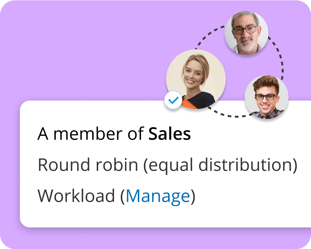 Round-robin distribution interface for meeting scheduling