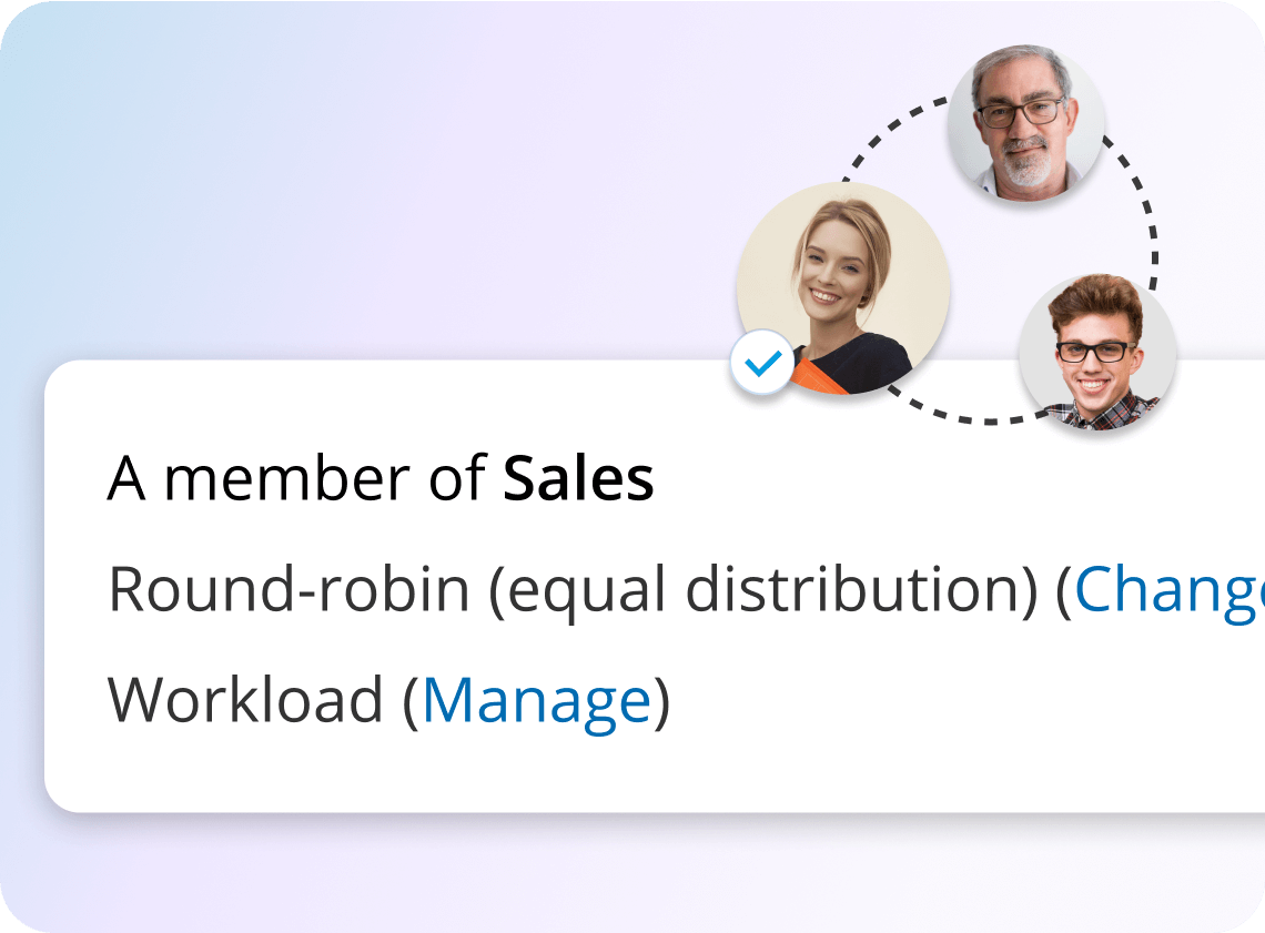 Round-robin distribution interface for meeting scheduling